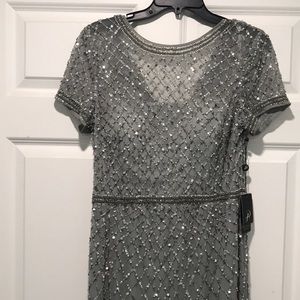 Gorgeous Grey Sequined Bridesmaids Dress